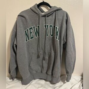 Brandy Melville Gray New York Hoodie